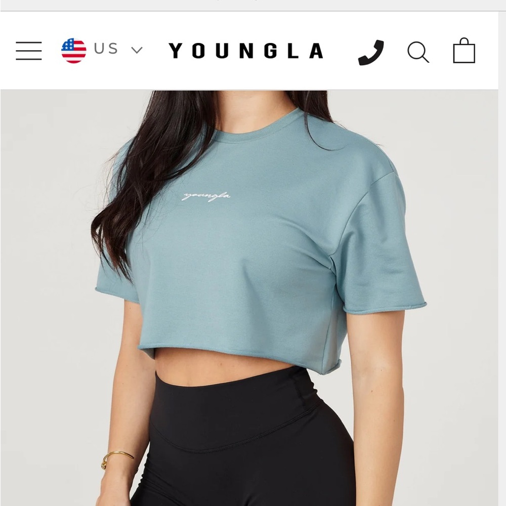 YoungLA cropped tee